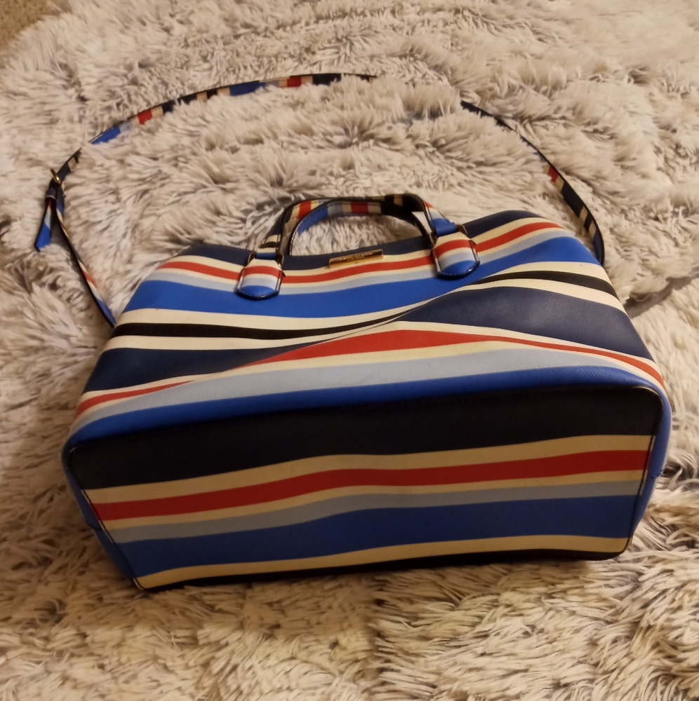 👜HP👜Kate Spade Striped Medium Satchel Crossbody - Picture 3 of 4